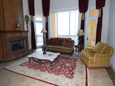 Living Area with Fire Place
